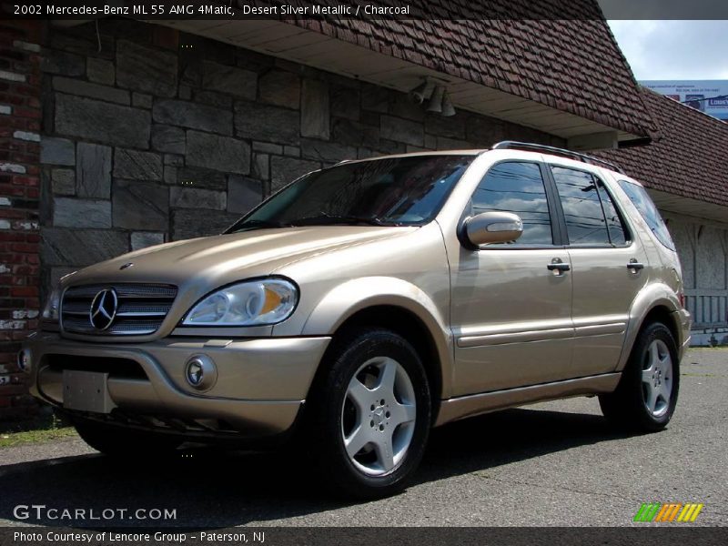 Desert Silver Metallic / Charcoal 2002 Mercedes-Benz ML 55 AMG 4Matic