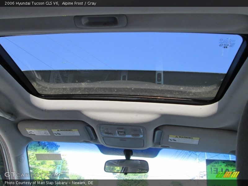 Alpine Frost / Gray 2006 Hyundai Tucson GLS V6