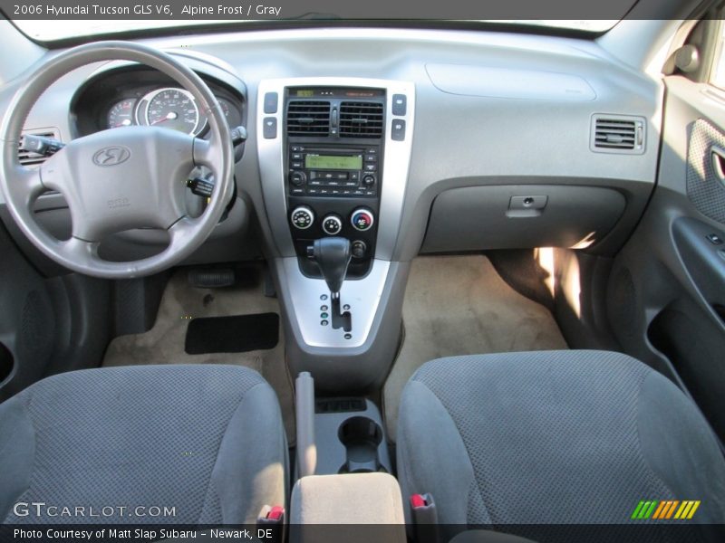 Alpine Frost / Gray 2006 Hyundai Tucson GLS V6