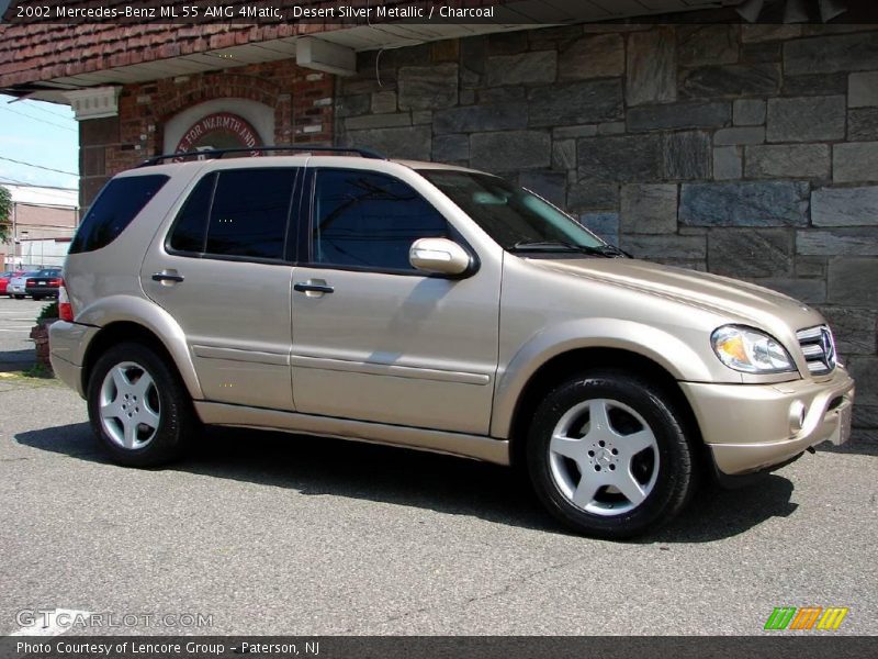 Desert Silver Metallic / Charcoal 2002 Mercedes-Benz ML 55 AMG 4Matic