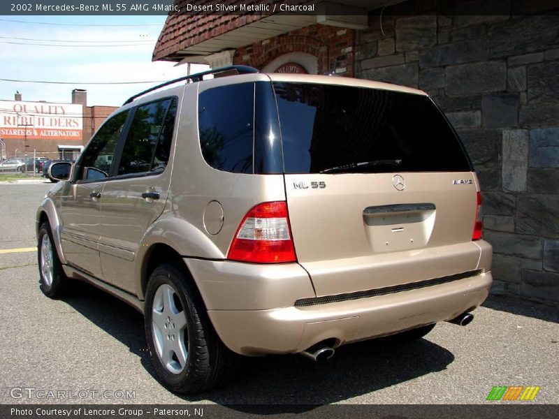 Desert Silver Metallic / Charcoal 2002 Mercedes-Benz ML 55 AMG 4Matic