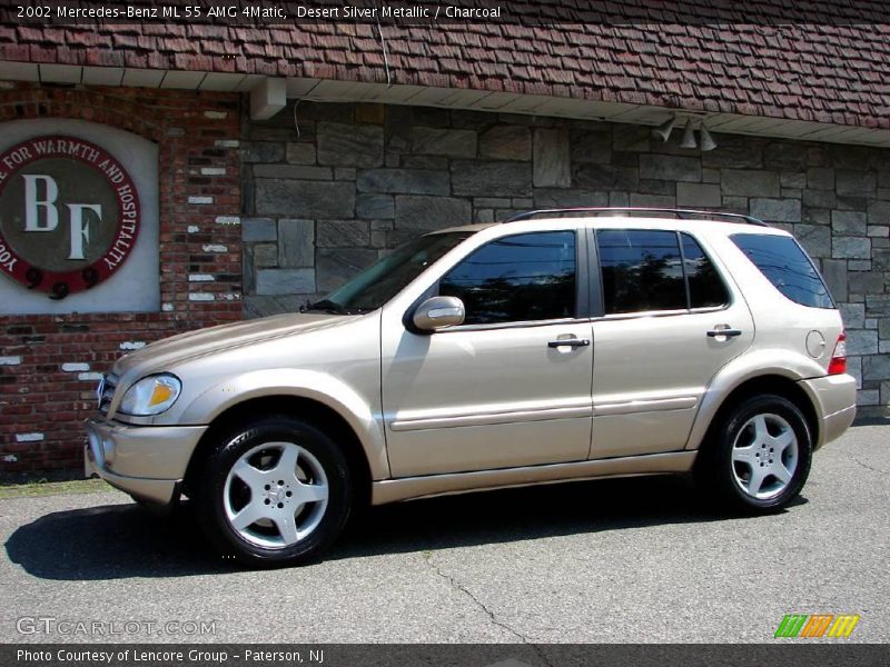 Desert Silver Metallic / Charcoal 2002 Mercedes-Benz ML 55 AMG 4Matic