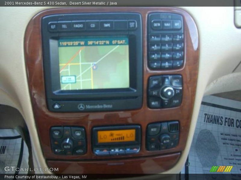 Desert Silver Metallic / Java 2001 Mercedes-Benz S 430 Sedan