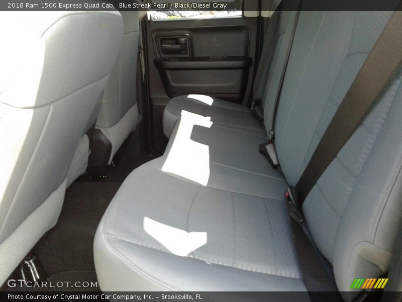 Blue Streak Pearl / Black/Diesel Gray 2018 Ram 1500 Express Quad Cab