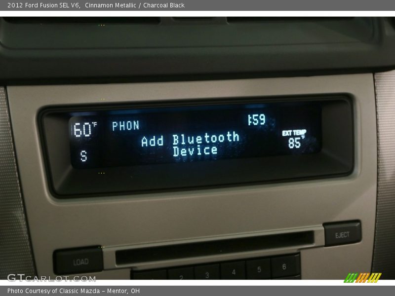 Cinnamon Metallic / Charcoal Black 2012 Ford Fusion SEL V6