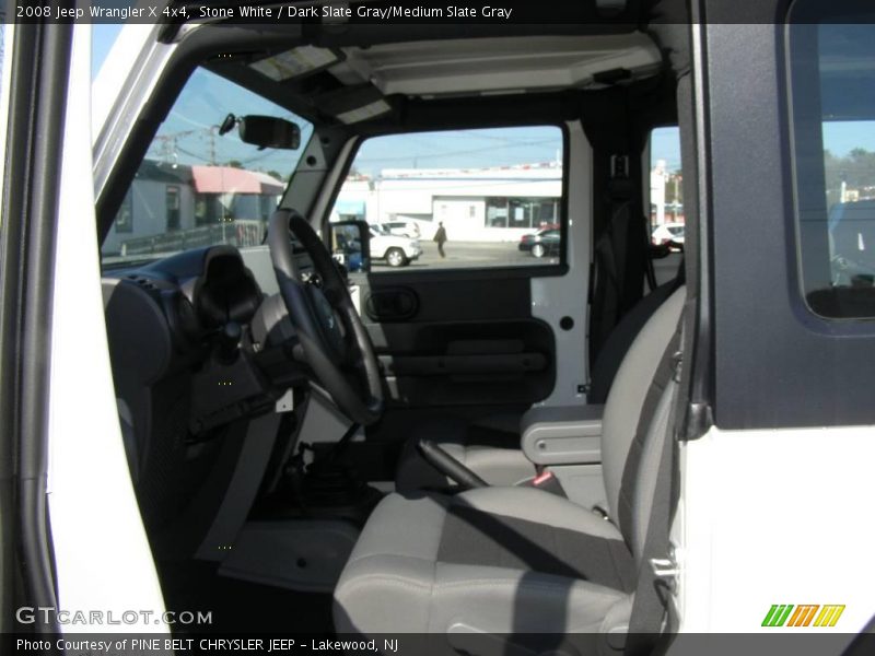Stone White / Dark Slate Gray/Medium Slate Gray 2008 Jeep Wrangler X 4x4