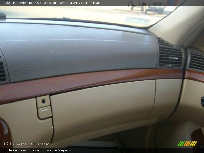 Desert Silver Metallic / Java 2001 Mercedes-Benz S 430 Sedan