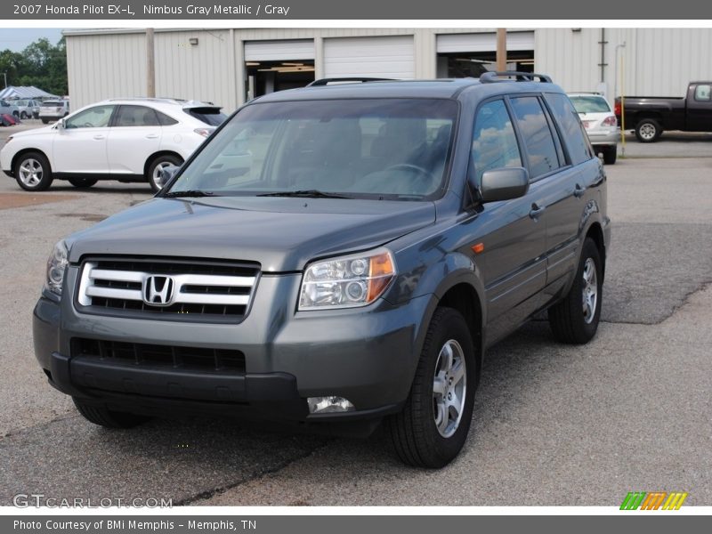 Nimbus Gray Metallic / Gray 2007 Honda Pilot EX-L