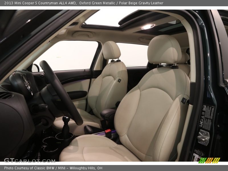 Oxford Green Metallic / Polar Beige Gravity Leather 2013 Mini Cooper S Countryman ALL4 AWD