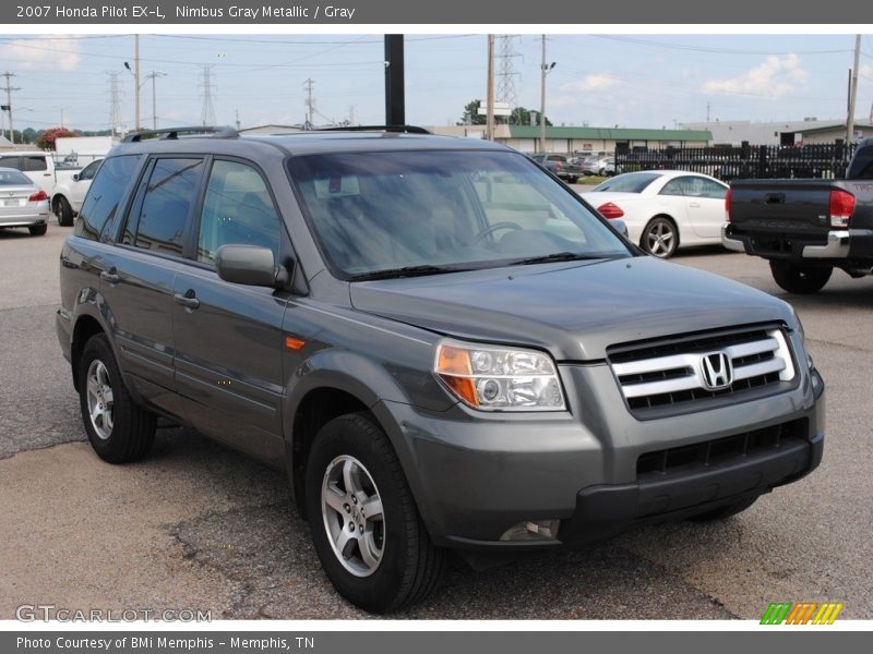 Nimbus Gray Metallic / Gray 2007 Honda Pilot EX-L
