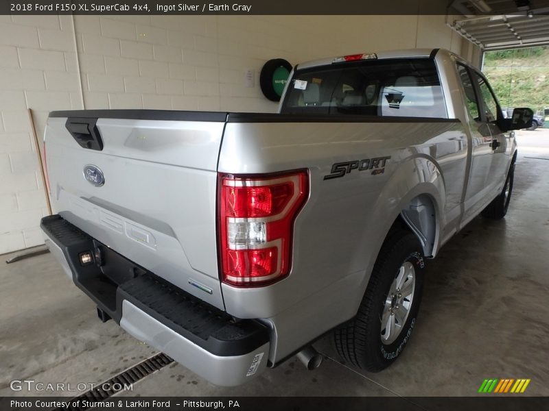 Ingot Silver / Earth Gray 2018 Ford F150 XL SuperCab 4x4