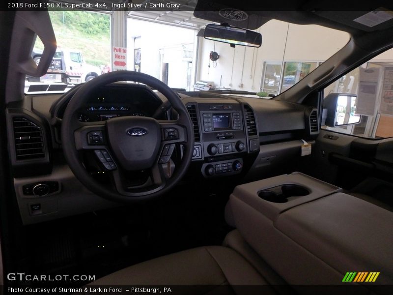 Ingot Silver / Earth Gray 2018 Ford F150 XL SuperCab 4x4