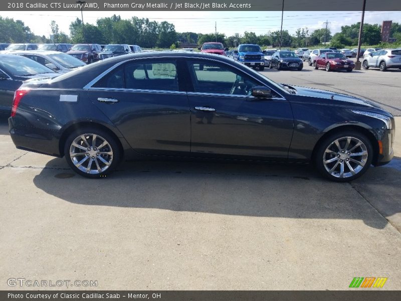 Phantom Gray Metallic / Jet Black/Jet Black Accents 2018 Cadillac CTS Luxury AWD