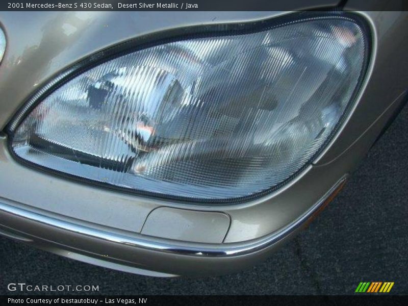 Desert Silver Metallic / Java 2001 Mercedes-Benz S 430 Sedan