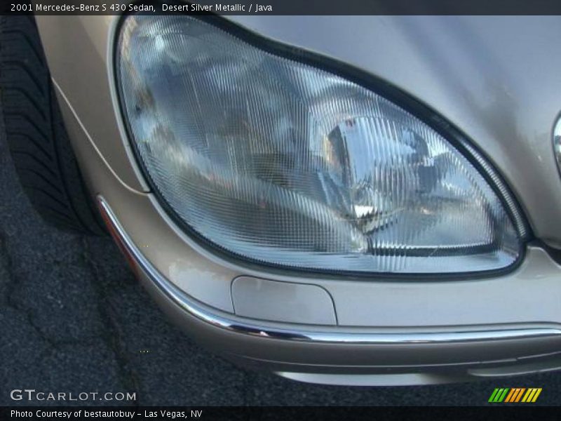 Desert Silver Metallic / Java 2001 Mercedes-Benz S 430 Sedan