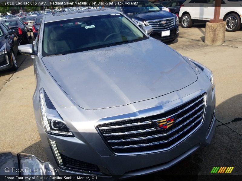 Radiant Silver Metallic / Jet Black/Jet Black Accents 2018 Cadillac CTS AWD