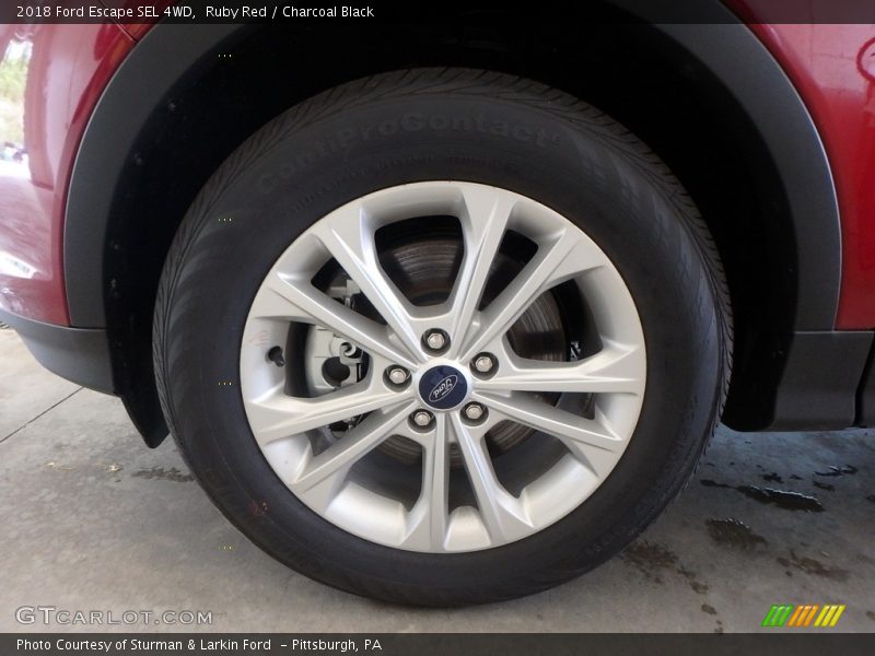 Ruby Red / Charcoal Black 2018 Ford Escape SEL 4WD