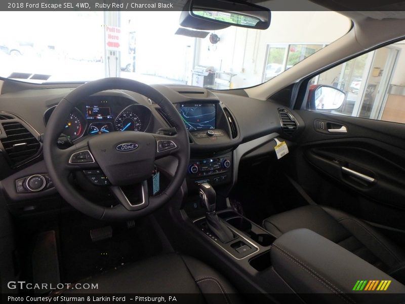 Ruby Red / Charcoal Black 2018 Ford Escape SEL 4WD