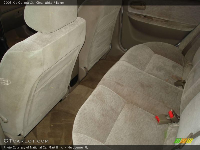Clear White / Beige 2005 Kia Optima LX