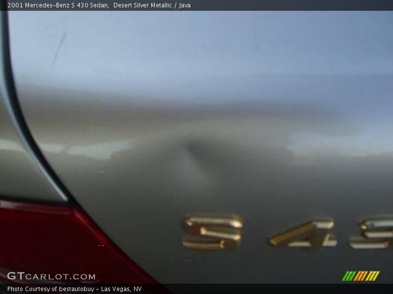 Desert Silver Metallic / Java 2001 Mercedes-Benz S 430 Sedan