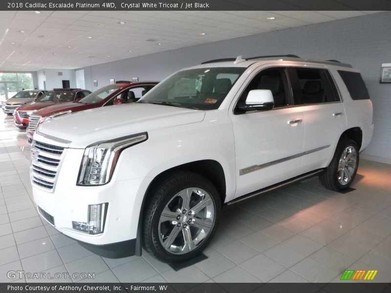 Crystal White Tricoat / Jet Black 2018 Cadillac Escalade Platinum 4WD