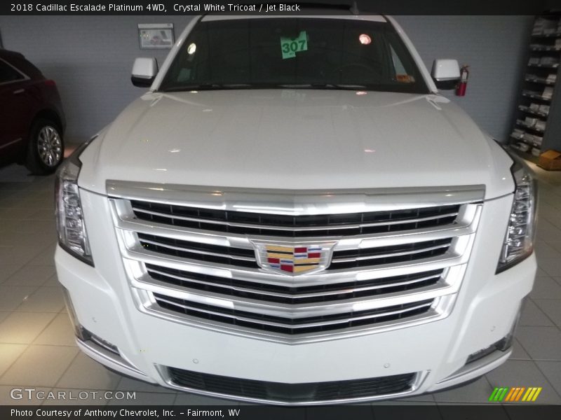 Crystal White Tricoat / Jet Black 2018 Cadillac Escalade Platinum 4WD