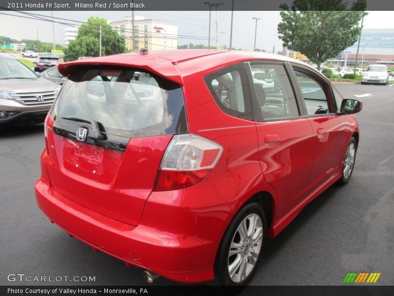 Milano Red / Sport Black 2011 Honda Fit Sport