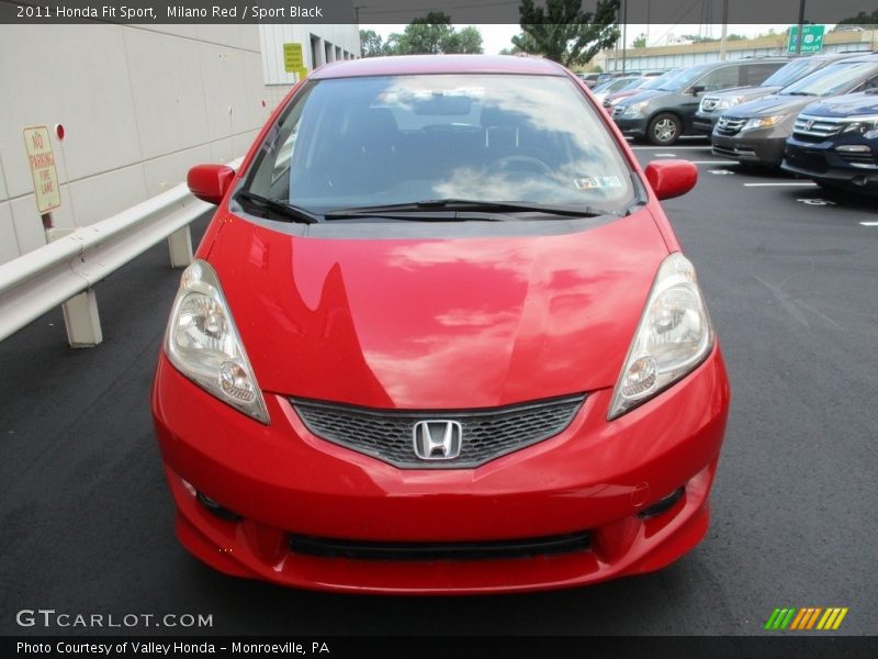 Milano Red / Sport Black 2011 Honda Fit Sport