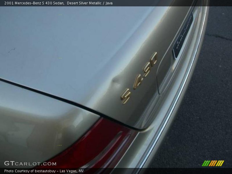 Desert Silver Metallic / Java 2001 Mercedes-Benz S 430 Sedan