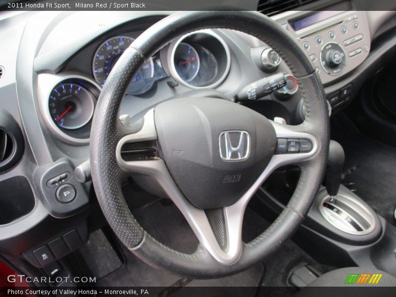 Milano Red / Sport Black 2011 Honda Fit Sport