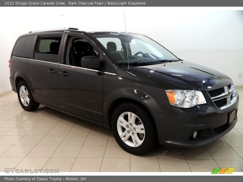 Dark Charcoal Pearl / Black/Light Graystone 2012 Dodge Grand Caravan Crew