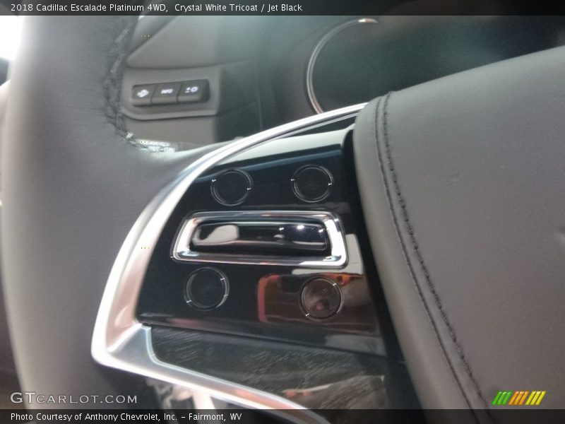 Crystal White Tricoat / Jet Black 2018 Cadillac Escalade Platinum 4WD