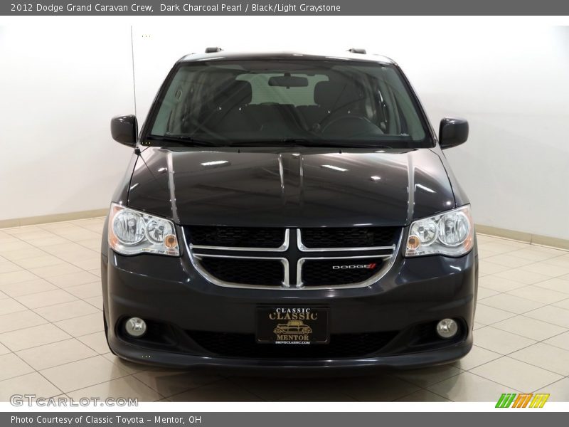 Dark Charcoal Pearl / Black/Light Graystone 2012 Dodge Grand Caravan Crew