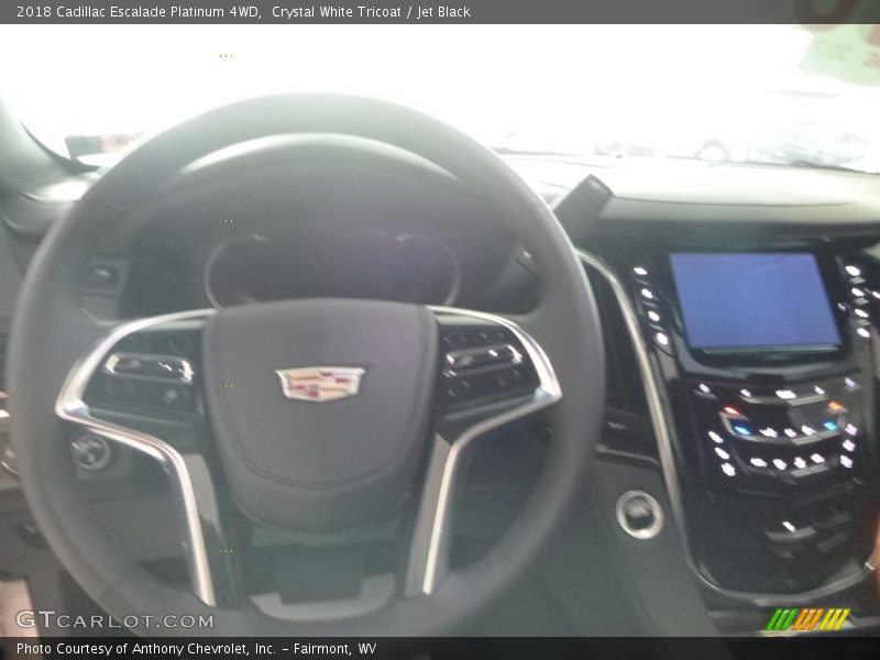 Crystal White Tricoat / Jet Black 2018 Cadillac Escalade Platinum 4WD