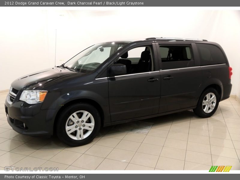 Dark Charcoal Pearl / Black/Light Graystone 2012 Dodge Grand Caravan Crew