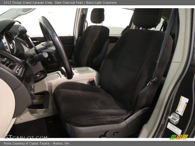 Dark Charcoal Pearl / Black/Light Graystone 2012 Dodge Grand Caravan Crew