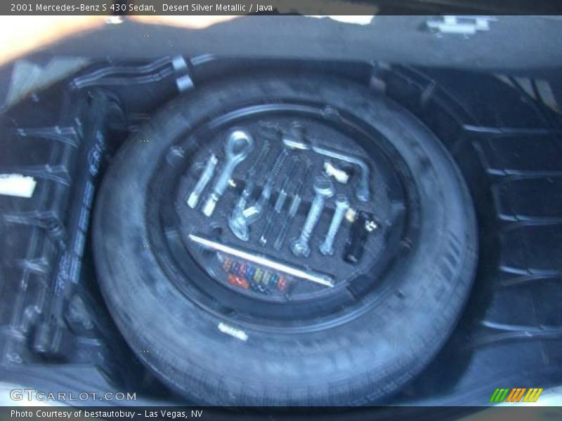Desert Silver Metallic / Java 2001 Mercedes-Benz S 430 Sedan