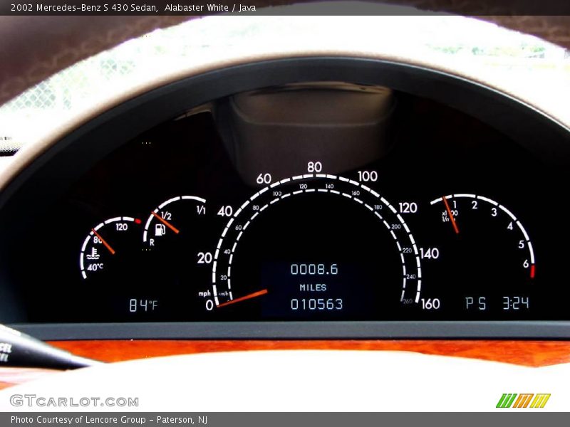 Alabaster White / Java 2002 Mercedes-Benz S 430 Sedan