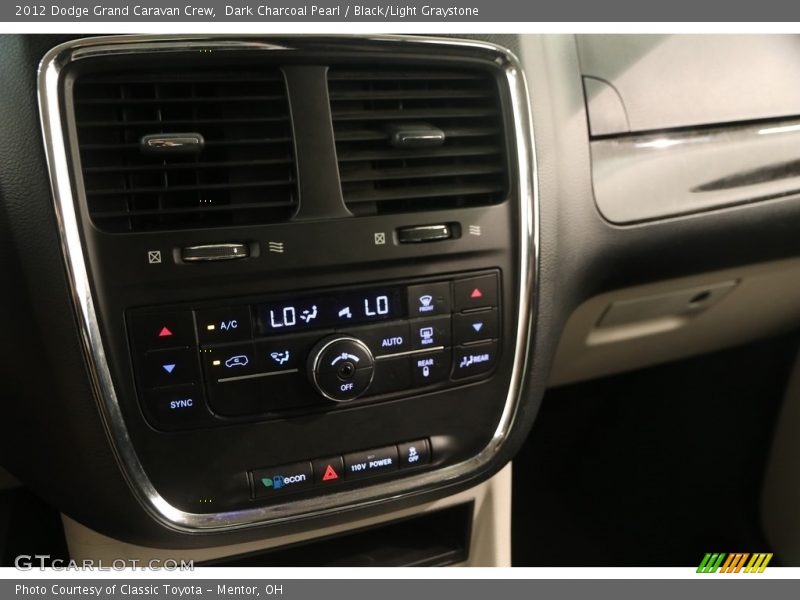 Dark Charcoal Pearl / Black/Light Graystone 2012 Dodge Grand Caravan Crew