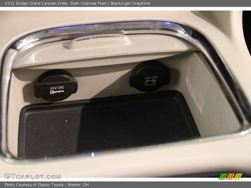 Dark Charcoal Pearl / Black/Light Graystone 2012 Dodge Grand Caravan Crew
