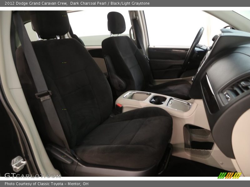 Dark Charcoal Pearl / Black/Light Graystone 2012 Dodge Grand Caravan Crew