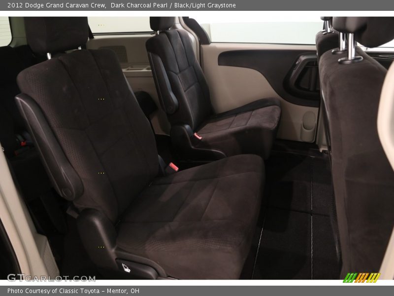 Dark Charcoal Pearl / Black/Light Graystone 2012 Dodge Grand Caravan Crew