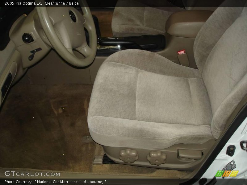 Clear White / Beige 2005 Kia Optima LX