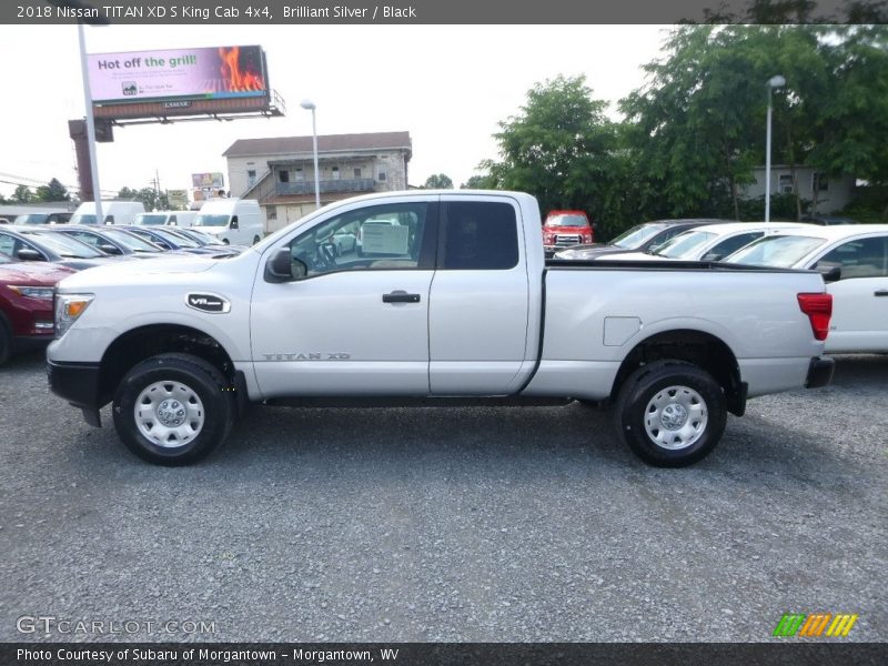 Brilliant Silver / Black 2018 Nissan TITAN XD S King Cab 4x4