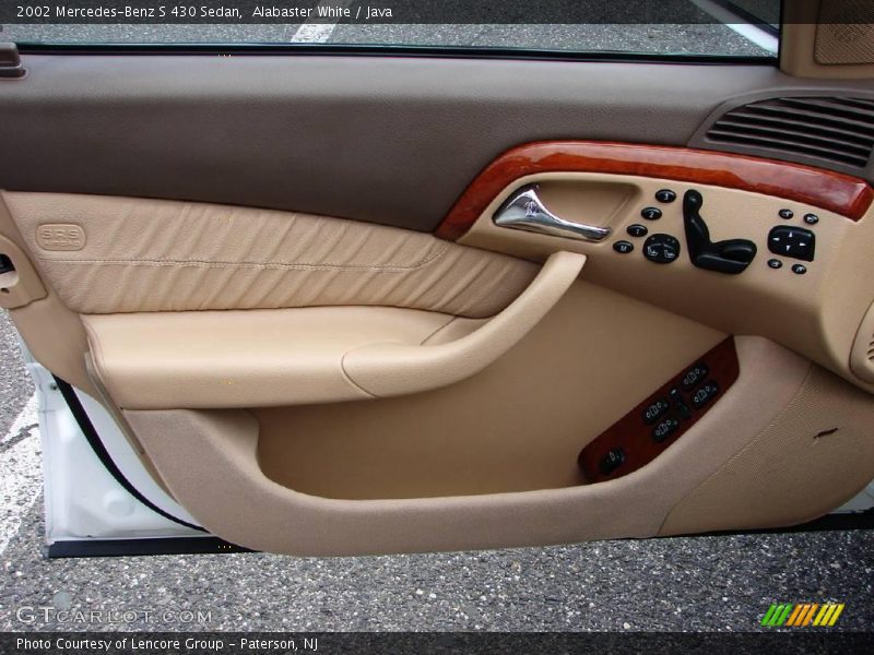 Alabaster White / Java 2002 Mercedes-Benz S 430 Sedan