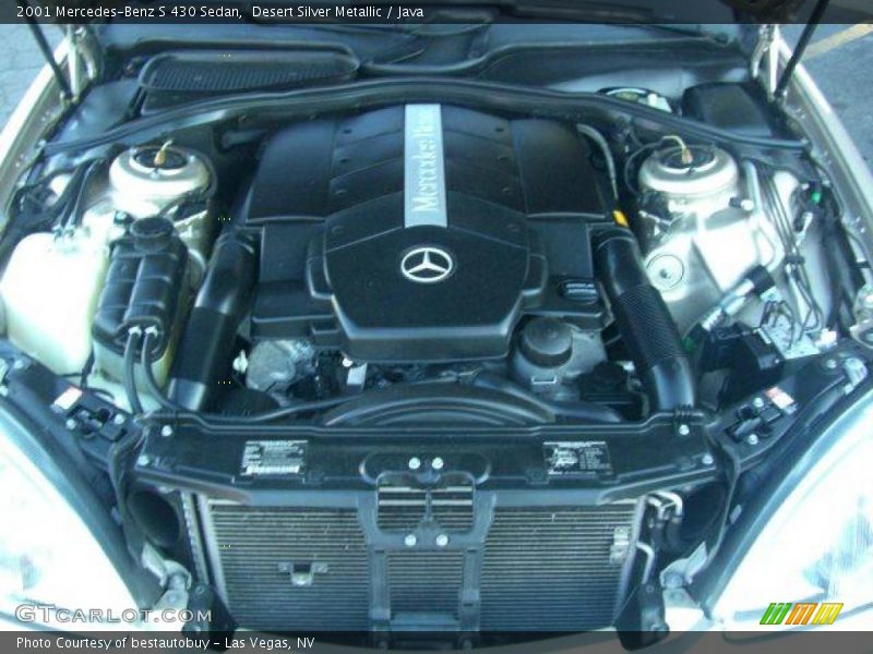 Desert Silver Metallic / Java 2001 Mercedes-Benz S 430 Sedan