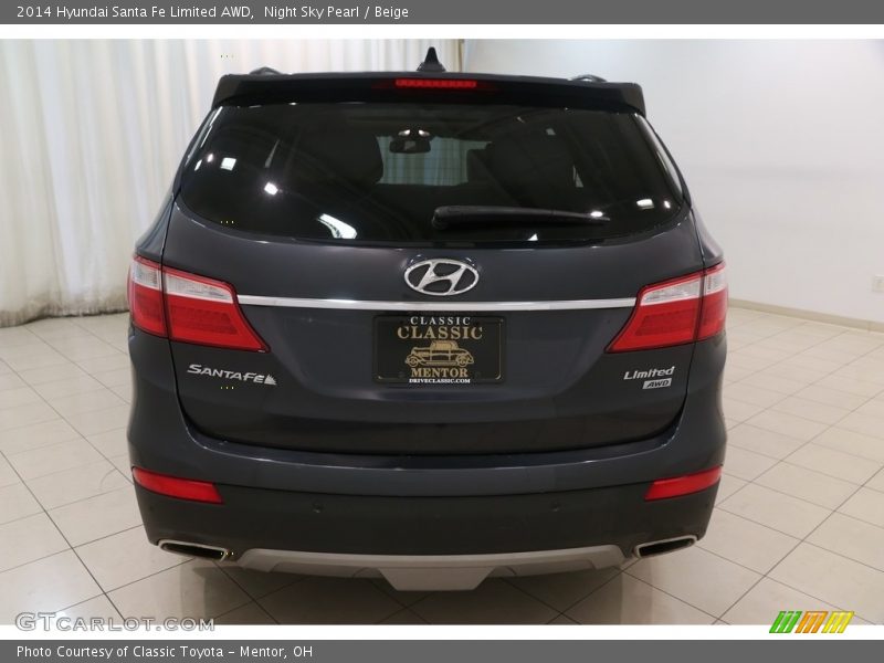 Night Sky Pearl / Beige 2014 Hyundai Santa Fe Limited AWD