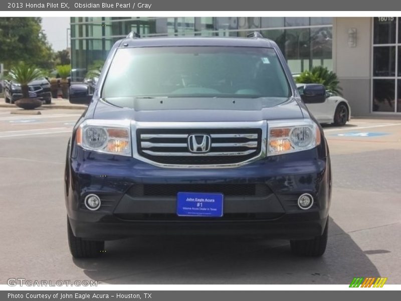 Obsidian Blue Pearl / Gray 2013 Honda Pilot EX