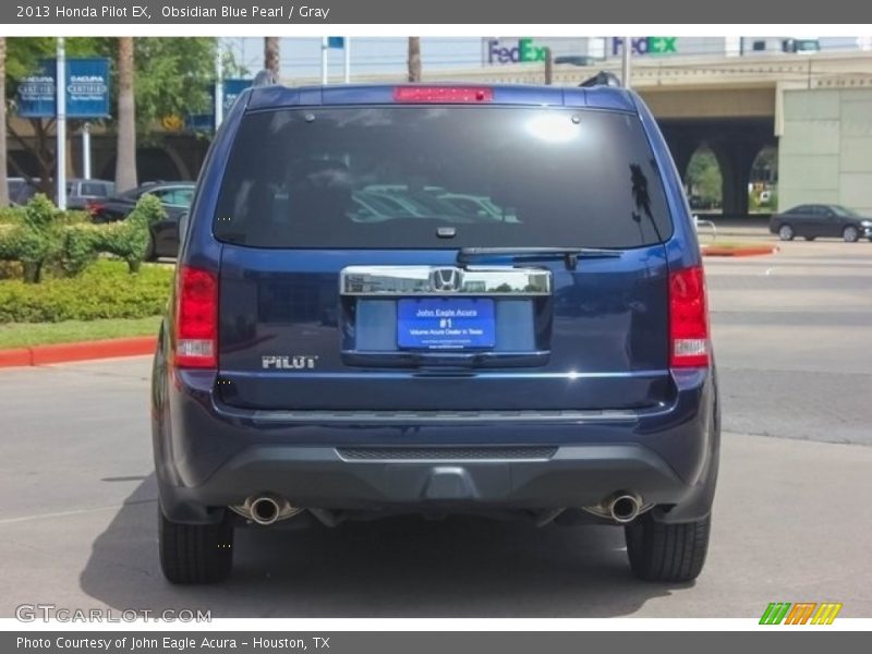 Obsidian Blue Pearl / Gray 2013 Honda Pilot EX