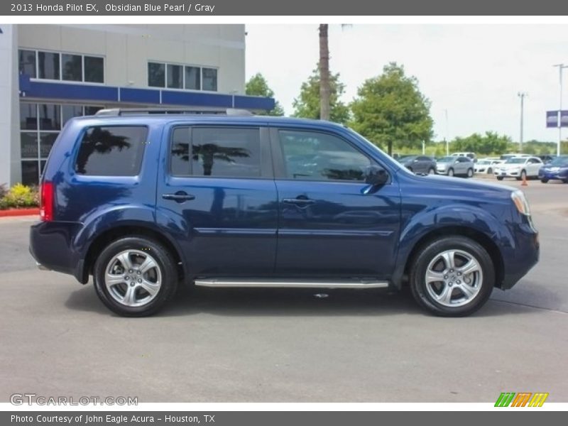 Obsidian Blue Pearl / Gray 2013 Honda Pilot EX
